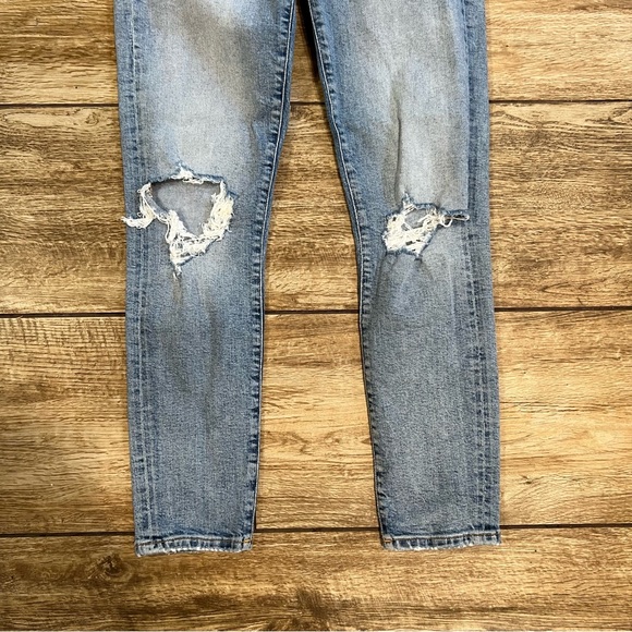 Agolde Sophie Crop in Outsider High Rise Jeans Size 25 Distressed Skinny Denim - Picture 10 of 15